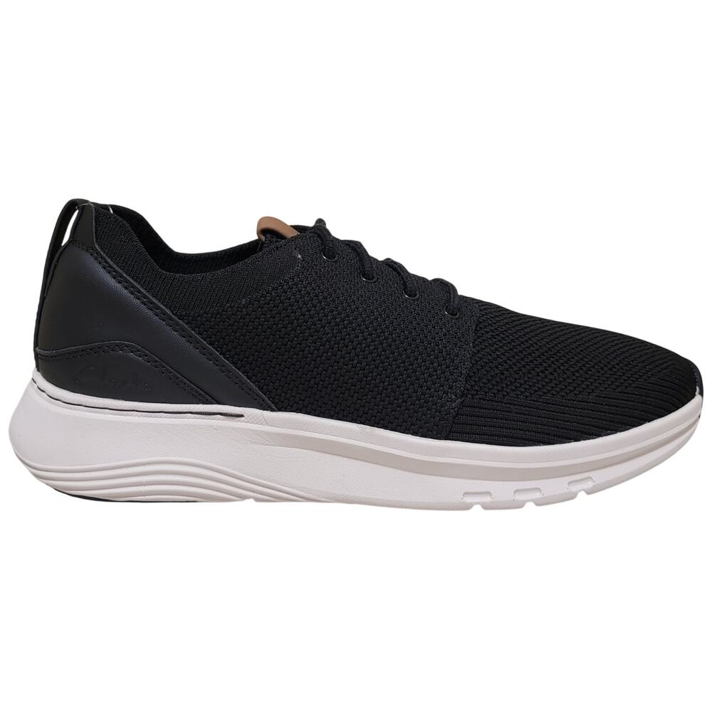 Clarks Men Motion Trek Mx Knit Low Top Derby Sneakers Size US 9.5M Black - Picture 2 of 5